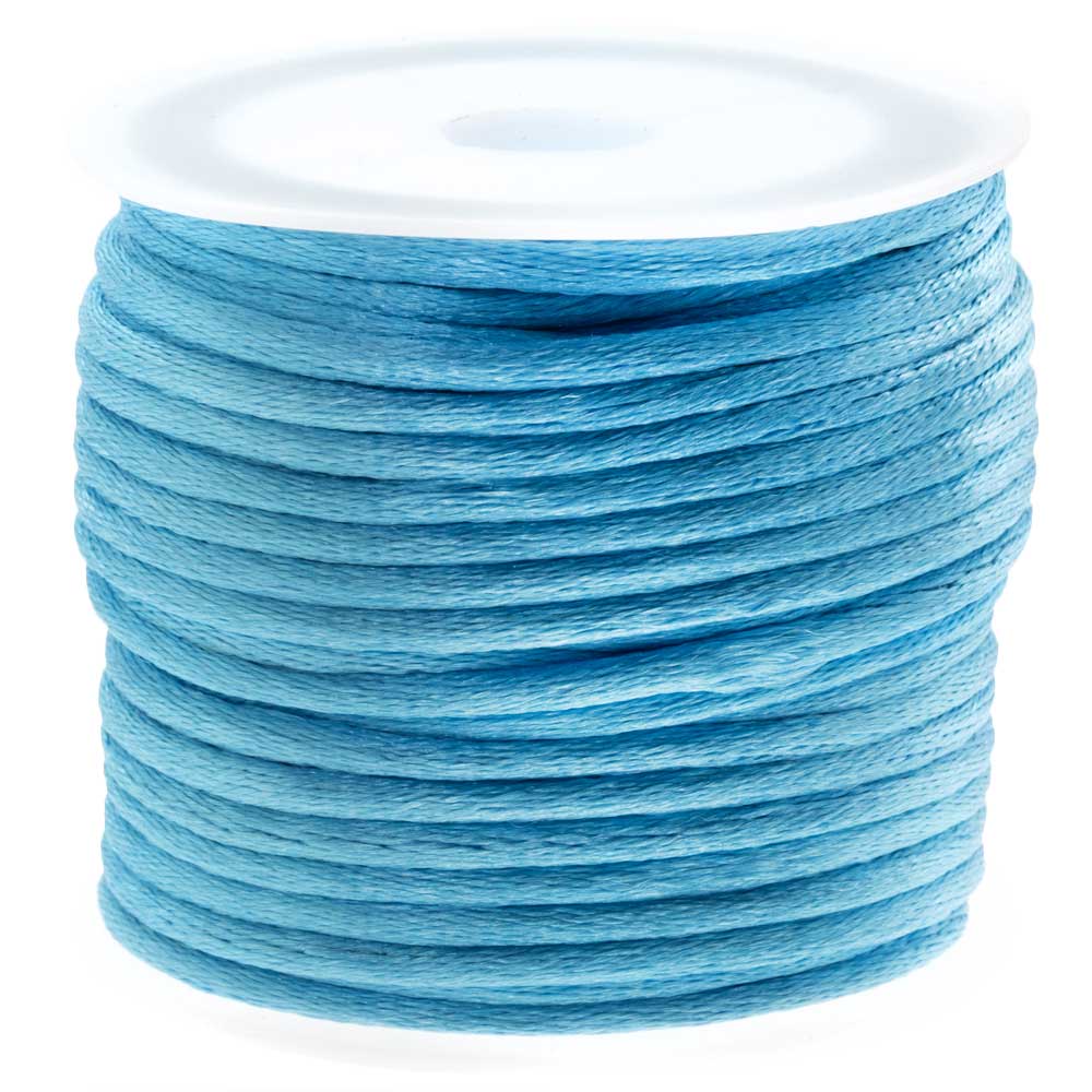 Cordon Satin (2 mm) Sky Blue (10 mètres)