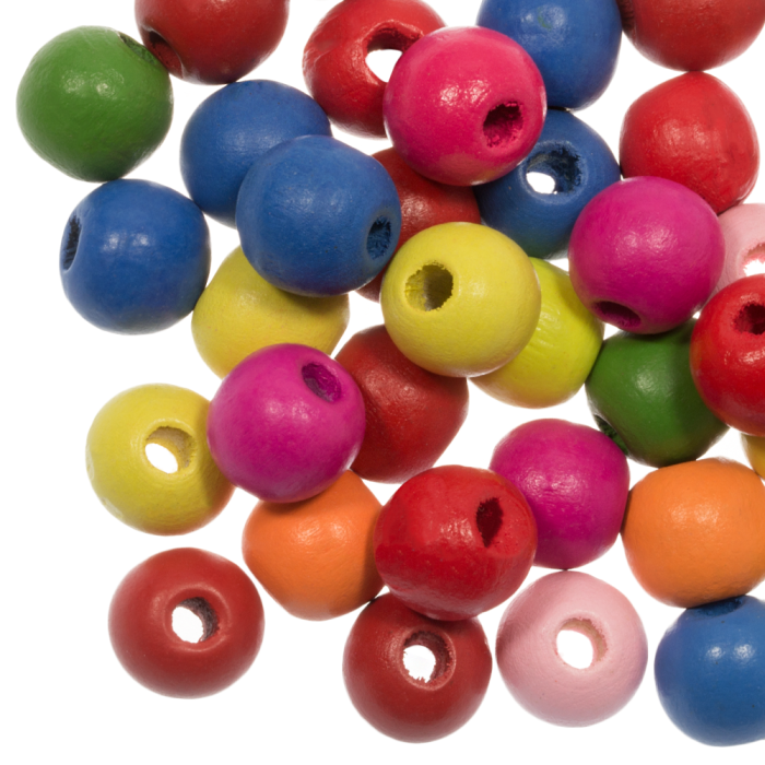 gekleurd houten kralen