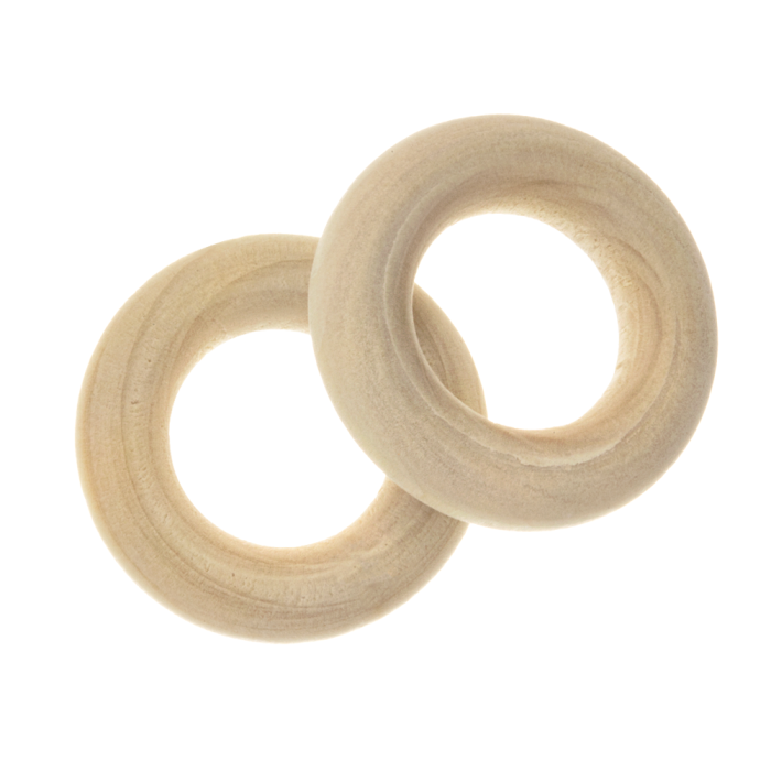 Anneaux en Bois (24 x 6 mm, intérieur 12 mm) 20 pièces Anneaux en Bois (24 x 6 mm, intérieur 12 mm) 20 pièces