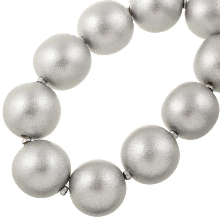 metallique silver grand perles bois 30 mm metallique silver grand perles bois 30 mm