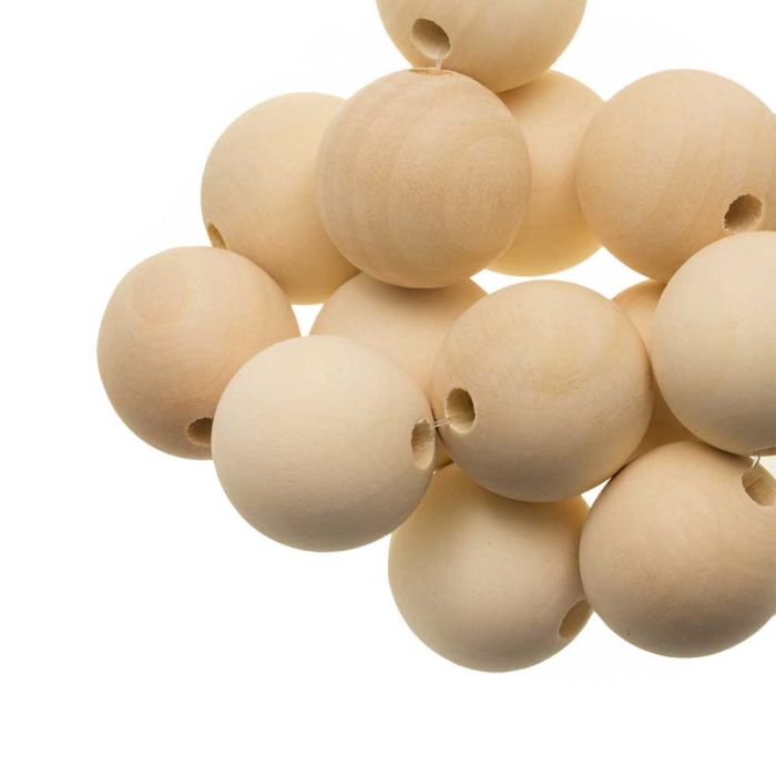 Perles en Bois Naturel (14 x 12 mm) 25 pièces Perles en Bois Naturel (14 x 12 mm) 25 pièces