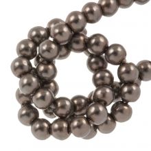 Perles en Verre Cirées Tchèques (2 mm) Shiny Latte (150 pièces)