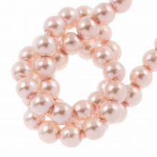 Perles en Verre Cirées Tchèques (2 mm) Shiny Light Pink (150 pièces)