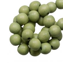 perles en bois pistachio coulour 6 mm 