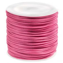 Cordon Satin (1 mm) Candy Pink (30 mètres)