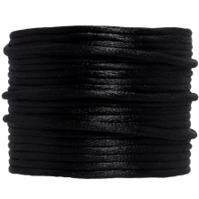 Cordon Satin (2 mm) Black (10 mètres)