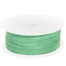 Fil Coton Ciré (env. 0.8 mm) Bright Mint Green (100 mètres)