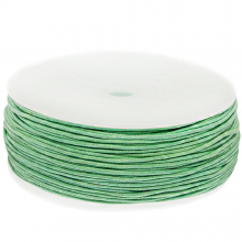 Fil Coton Ciré (env. 1 mm) Bright Mint Green (90 mètres)