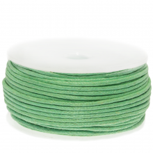 Fil Coton Ciré (env. 1.5 mm) Bright Mint Green (25 mètres)