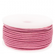Fil Coton Ciré (env. 1.5 mm) Pink (25 mètres)