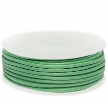 Fil Coton Ciré (env. 2 mm) Bright Mint Green (25 mètres)