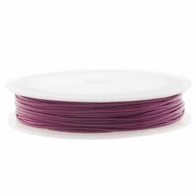 Fil Polyester Ciré (1 mm) Mulberry Purple (15 mètres)