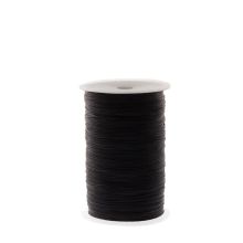 Fil Coton Ciré (env. 0.8 mm) Black (500 mètres)