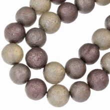 Perles en Verre (12 mm) Cedar Mix (16 pièces)