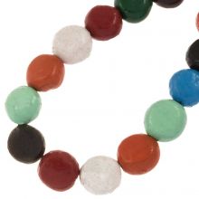 Perles en Céramique (11.5 x 7 mm) Mix Color (16 pièces)