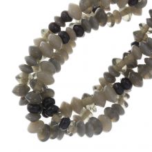 Mélange de Perles en Verre (6 - 8 x 3 - 5 mm) Ash Grey (125 pièce)