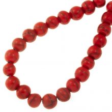 Perles en Céramique (8 mm) Aurora Red (23 pièces)