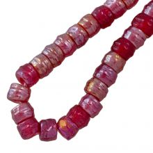 Perles en Verre (9 x 6 mm) Barbados Cherry (28 pièces)