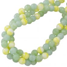 Mélange de Perles en Verre (6 mm) Green Sheen (95 pièce)