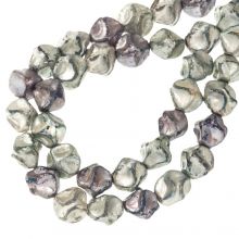 Mélange de Perles en Verre (10 x 11 mm) Icy Metallics (34 pièces)