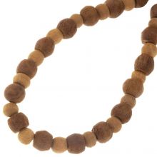 Perles en Bois (6 - 8 x 4.5 - 7 mm) Coco Shell (32 pièces)