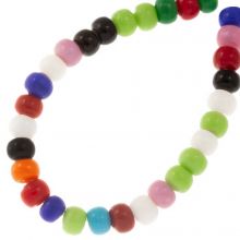 Mélange de Perles en Verre (8 x 6 mm) Colorful (29 pièce)