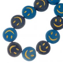 Perles en Céramique Smiley (17 x 6 mm) Ocean Mix (11 pièces)