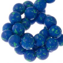 Perles en Verre Mouchetées (6 mm) Nebulas Blue (25 pièces)