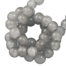 Perles en Verre Craquelé (4 mm) Light Steel Blue (220 pièces)