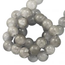 Perles en Verre Craquelé (6 mm) Light Steel Blue (140 pièces)