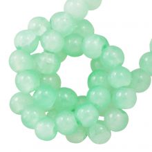 Perles en Verre Craquelé (4 mm) Turquoise (220 pièces)