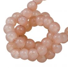 Perles en Verre Craquelé (4 mm) Wheat (220 pièces)