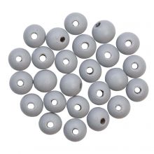 Perles en Bois (12 mm) Grey (50 pièces)