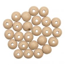 Perles en Bois (10 mm) Almond (50 pièces)