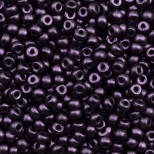Rocailles Tchèques Mat (4 mm) Dark Purple (15 grammes)