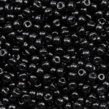 Rocailles Tchèques (4 mm) Black (15 grammes)