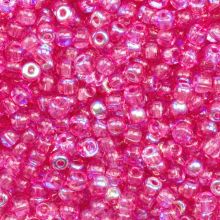 Rocailles Tchèques (3 mm) Candy Pink AB (25 grammes)