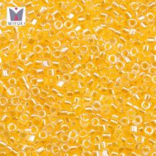 Perles Miyuki Delica (11/0) Lined Crystal Yellow Luster (2.8 grammes)