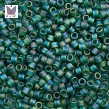 Perles Miyuki Delica (11/0) Emerald AB Matted (2.8 grammes)