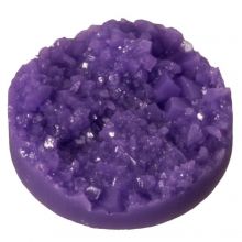 Cabochon Druzy (14 mm) Purple (5 pièces)