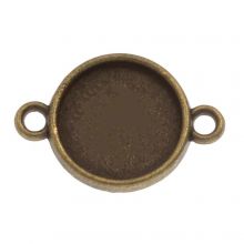 Serti 2 Anneaux (12 mm) Bronze (10 pièces)