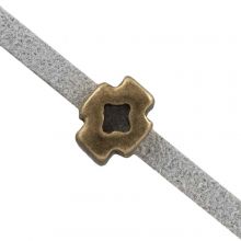 Perles Coulissantes Croix (3 x 2 mm) Bronze (10 pièces)