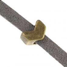 Perles Coulissantes Flèche (3 x 2 mm) Bronze (10 pièces) 