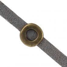 Perles Coulissantes Cercle (3 x 2 mm) Bronze (10 pièces)