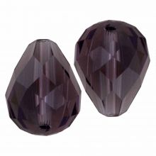 Perles Facettes Goutte (8 x 10 mm) Grape Royale (10 pièces)  