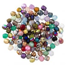 Mélange de Perles en Verre (4 mm) Mix Color (10 grammes)