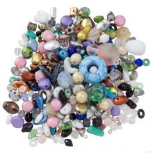 Mélange de Perles en Verre (1.5 - 10.5 x 2 - 14.5 mm) Mix Color (35 grammes)