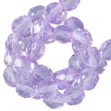Perles Facettes Polies au Feu Tchèques (4 mm) Violet (50 pièces)