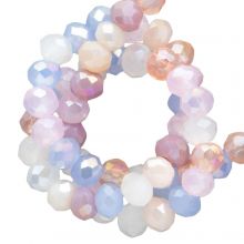 Perles Facettes Rondell (3 x 2.5 mm) Galvanized Cosmic Sky AB (185 pièces)
