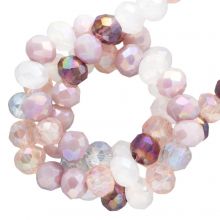 Perles Facettes Rondell (3 x 2.5 mm) Galvanized Grapeade AB (185 pièces)